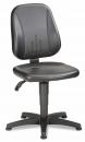 Preview: The chair is black and has an ergonomic backrest with gentle lines. It features a height-adjustable seat and a stable, five-spoke base.