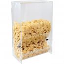 Preview: The image shows a transparent acrylic container filled with small, round, light-colored pasta. The pasta is arranged in a stack-like manner and visible through the clear front.