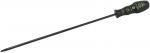 Preview: The image shows a long, thin screwdriver with a black, non-slip handle. The handle has green lettering and the tool is straight and metallic.