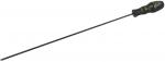 Preview: The image shows a long screwdriver with a black handle and a slim, rust-free steel tip. The handle has a non-slip texture and logos.