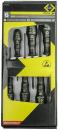 Preview: The image shows a package with a set of six ESD screwdrivers. The shafts are black with yellow and green accents. The packaging includes information about the sizes of the screwdrivers.