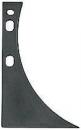 Preview: The image shows a black, curved metal part with a long, straight edge and two round holes. It looks like a special measuring or cutting device.