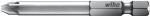 Preview: The image displays a screwdriver bit in a silver metallic color. The bit features a special, cross-shaped tip and a semi-circular, wide connection for a screwdriver.