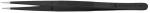 Preview: The image shows a black tweezer with a slim, pointed shape. The surface is matte, with a non-slip texture on the handle. Ideal for precise tasks or delicate extractions.