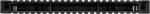 Preview: The image shows an elongated, black object with a ridged upper edge and two open compartments in the middle. The structure is sturdy and monochrome.