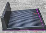 Preview: It is a black, flat plastic plate with a raised back. The surface texture is non-slip with parallel grooves. The dimensions are 270 mm high and 385 mm wide.