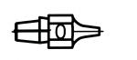 Preview: The image shows a schematic representation of an object with a pointed front, a central oval area, and two wider parts on the side, which are symmetrically arranged.