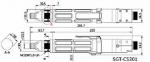 Preview: The image displays technical drawings of a component with dimensions in millimeters. Multiple views are shown, including a top view and a side view.