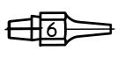 Preview: The image shows a schematic representation of a pen tip that starts at a pointed end and tapers to a wide base. In the center is the number 6.