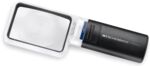 ES-15114 - mobilux LED Taschenleuchtlupe 4-fach Vergrößerung 75x50mm