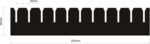 050.239.050.20.AS - PP Partition length 253 mm / height 50 mm / grid 10 mm with external supports ESD 