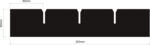 050.239.050.60 - PP Partition length 253 mm / height 50 mm / grid 60 mm ESD 