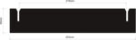 050.239.050.215 - PP Partition length 253 mm / height 50 mm / grid 215 mm ESD 