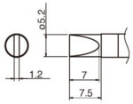 HA-T36-D52 - Lötspitze Meißelform T36-D52