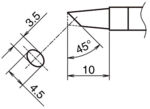 HA-T39-BC3545 - Lötspitze abgeschrägt 45° T39-BC3545