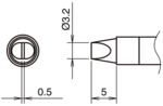 HA-T39-DS32 - Lötspitze Meißelform T39-DS32