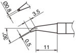 HA-T39-JD08 - Lötspitze konisch, gebogen T39-JD08