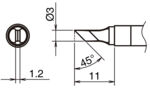 HA-T39-KU - Lötspitze Messerspitze T39-KU