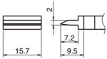 HA-T39-SP157 - Lötspitze Spatel T39-SP157