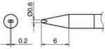 HA-T50-D06 - Lötspitze Meißelform T50-D06