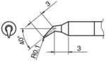 HA-T50-J01 - Lötspitze konisch, gebogen T50-J01