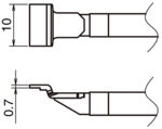 HA-T51-L10 - Lötspitze Spatel T51-L10