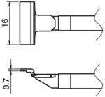 HA-T51-L16 - Lötspitze Spatel T51-L16