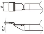 HA-T51-L8 - Lötspitze Spatel T51-L8