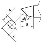 HA-T53-BC4060 - Lötspitze 45° abgeschrägt T53-BC4060