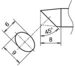 HA-T53-BC6090 - Lötspitze 45° abgeschrägt T53-BC6090