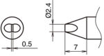 HA-T53-D24 - Lötspitze Meißelform T53-D24
