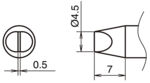 HA-T53-D45 - Lötspitze Meißelform T53-D45