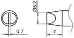 HA-T53-D52 - Lötspitze Meißelform T53-D52