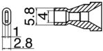 HA-N61-16 - Entlötdüse N61-16 oval