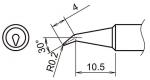 HA-T18-BR02 - Soldering tip conical bent T18-BR02