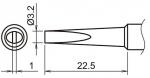 HA-T18-DL32 - Soldering tip chisel-shaped long T18-DL32