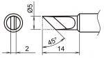 HA-T18-K - Soldering tip blade tip T18-K