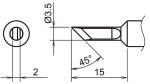 HA-T18-K35 - Soldering tip blade tip T18-K35