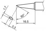 HA-T18-S6 - Soldering tip sloped 60° T18-S6