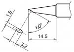 HA-T18-S7 - Soldering tip sloped 60° T18-S7