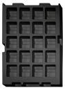 032.T-236 - Vacuum-formed insert T-236 555 x 355 x 47 mm, 20 compartments ESD 