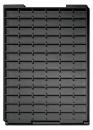 032.T-245 - Vacuum-formed insert T-245 553 x 353 x 24 mm, 78 compartments ESD 