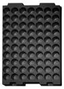 032.T-249 - Vacuum-formed insert T-249 553 x 353 x 36 mm, 70 compartments ESD 