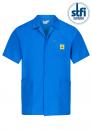 2642.AM161-K - Short coat ESD AM-161 plus short sleeves, blue