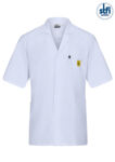 2712.WL185-P - Work coat ESD WhiteLine plus WL-185 1/2 design, short sleeves