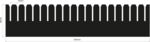 050.240.080.15.AS - PP partition length 353 mm / height 80 mm / grid 15 mm/ ESD with external support 
