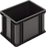 4326.007.992 - WEZ Euro container ESD 400 x 300 x 278 mm, flat base