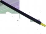 Preview: Das Bild zeigt einen langen, schwarzen Stift mit einem gelben Ende. Der Stift hat eine gerade Form und ist schlank, typisch für Schreibgeräte oder Marker.