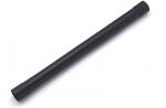 Preview: The image shows a long, slender, black plastic cylinder. It has a smooth surface at one end and is covered with fine grooves on the rest of it.