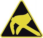 2850.630 - Label ESD triangular